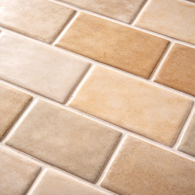 Handmade ceramic field tile