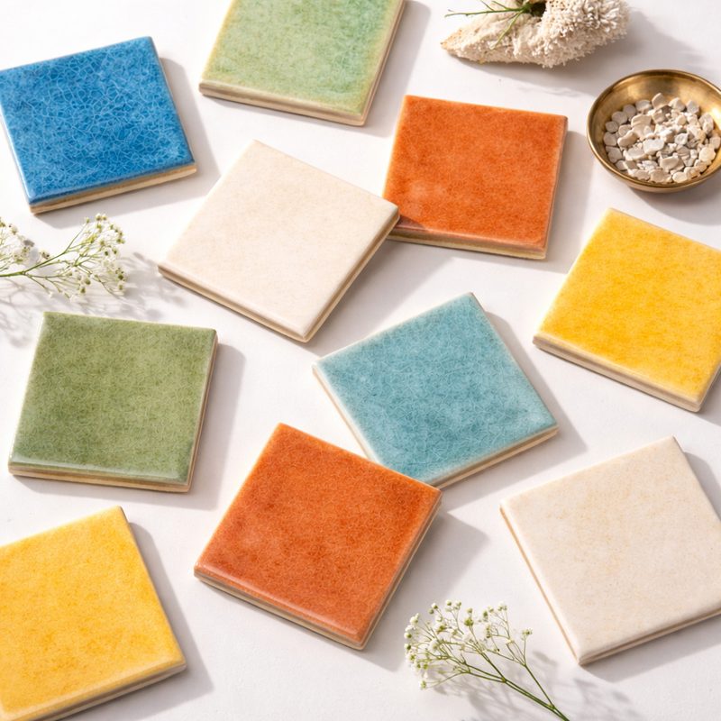 Colorful quick ship tile samples